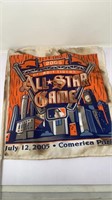 2005 MLB All Star Game Detroit Fan Flag