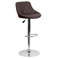 Flash Furniture Brown 32-in H Adjustable height