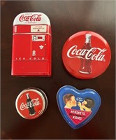 4 Coca Cola Tins