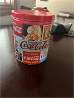 Coca Cola Tin w/puzzle