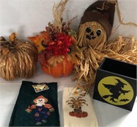Fall Halloween Decor New Hand Towels Scarecrow