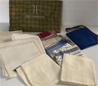Cloth Linen Handkerchiefs with Vintage Hudson’s