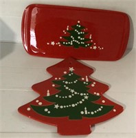 Christmas Platter and Trivet