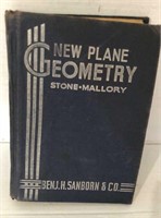 Vintage Geometry Book 1937 New Plane Geometry