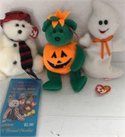 TY Beanie Babies Spooky, Tricky and North