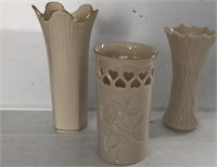 Lenox Bud Vases, 6-7” H