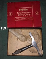 Starrett No. 440-8 micrometer depth gage IOB