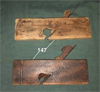 2 wooden planes HALL, CASE & CO. & a Continental
