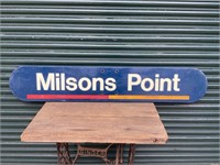 Milsons Point Fibreglass Station Sign