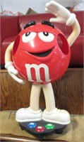 42"H X 26"W RED M&M PLASTIC STORE DISPLAY ON