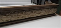 44" WOOD AND PLASTER CORNICE BOARD, NO SHIPPING