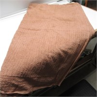 1 FULL SIZE TAN CHENILLE BEDSPREAD VERY NICE