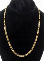 14K Yellow Gold Figaro Chain Necklace