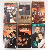 6 John Wayne VHS Vintage Movie Green Berets
