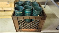 Crate of small plant pots
