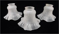 Frosted Glass Ruffled Light Lamp Shades 3