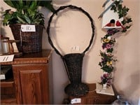 Antique Funeral Floral Basket