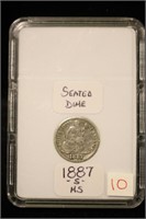 1887-S SEATED DIME MS