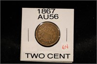 1867 TWO CENT PIECE