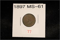 1897 INDIAN CENT MS-61