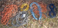 6 lengths of electric cords; as is