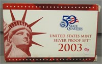 2003 U.S. Mint Silver Proof Set.