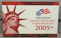 2005 U.S. Mint Silver Proof Set.
