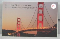 2018 San Francisco Mint Silver Reverse Proof Set.