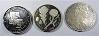 3-925 SILVER FOREIGN COINS- SEE PICTURES 56DWT