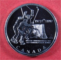 1972 CANADA-RUSSIA SILVER COLLECTOR PIN