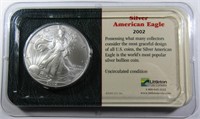 2002 SILVER EAGLE BU IN LITTLETON PACK