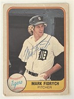 Tigers Mark Fidrych 1981 Fleer #462 signed   card