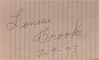 Lonnie Brooks signature slip