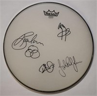 Led Zeppelin signed drumhead