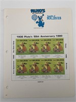 Plutos 50th Anniversary stamp set