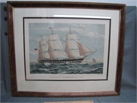 Vintage Framed Clipper Ship "Shannon"