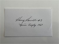 Harry Howell  signature
