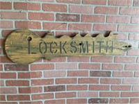 Wood Locksmith Sign