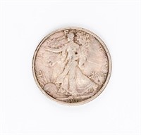Coin 1917-D Obv. Walking Liberty Half Dollar XF