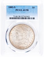 Coin 1883-S  Morgan Silver Dollar PCGS AU58