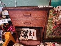 Small Pin, Two Drawer Table