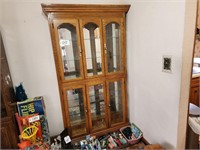 China Cabinet, Glass Shelves, Lighted