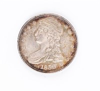 Coin 1839 Capped Bust Half Dollar in Choice AU