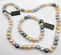 NWT Honora pearl necklace bracelet set