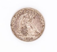 Coin 1858-O NM Liberty Seated Half Dollar AU