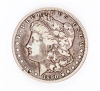 Coin 1890-CC Morgan Silver Dollar in VG