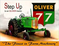 Oliver 77 Tractor Tin Sign
