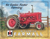 Farmall Tractor Tin Sign