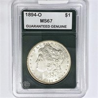 1894-O Morgan Silver Dollar GG MS67