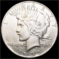 1935 Silver Peace Dollar LIGHTLY CIRCULATED